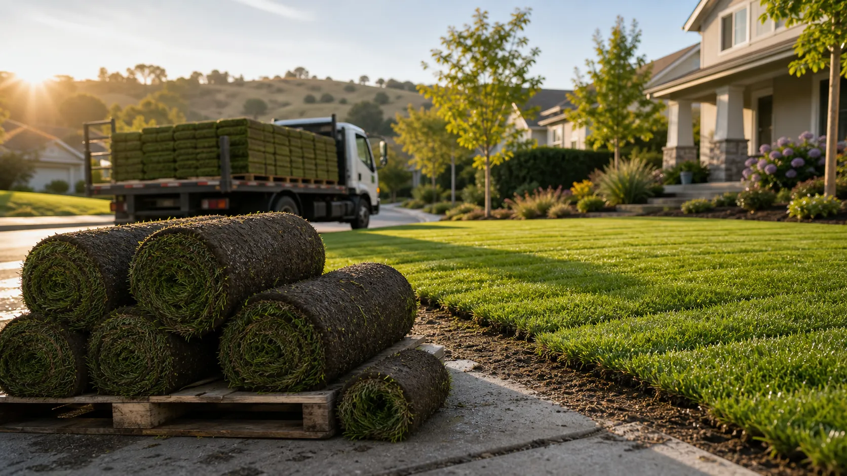 Park Avenue Turf sod services planning Fresh sod rolls and lawn project planning for Park Avenue Turf services